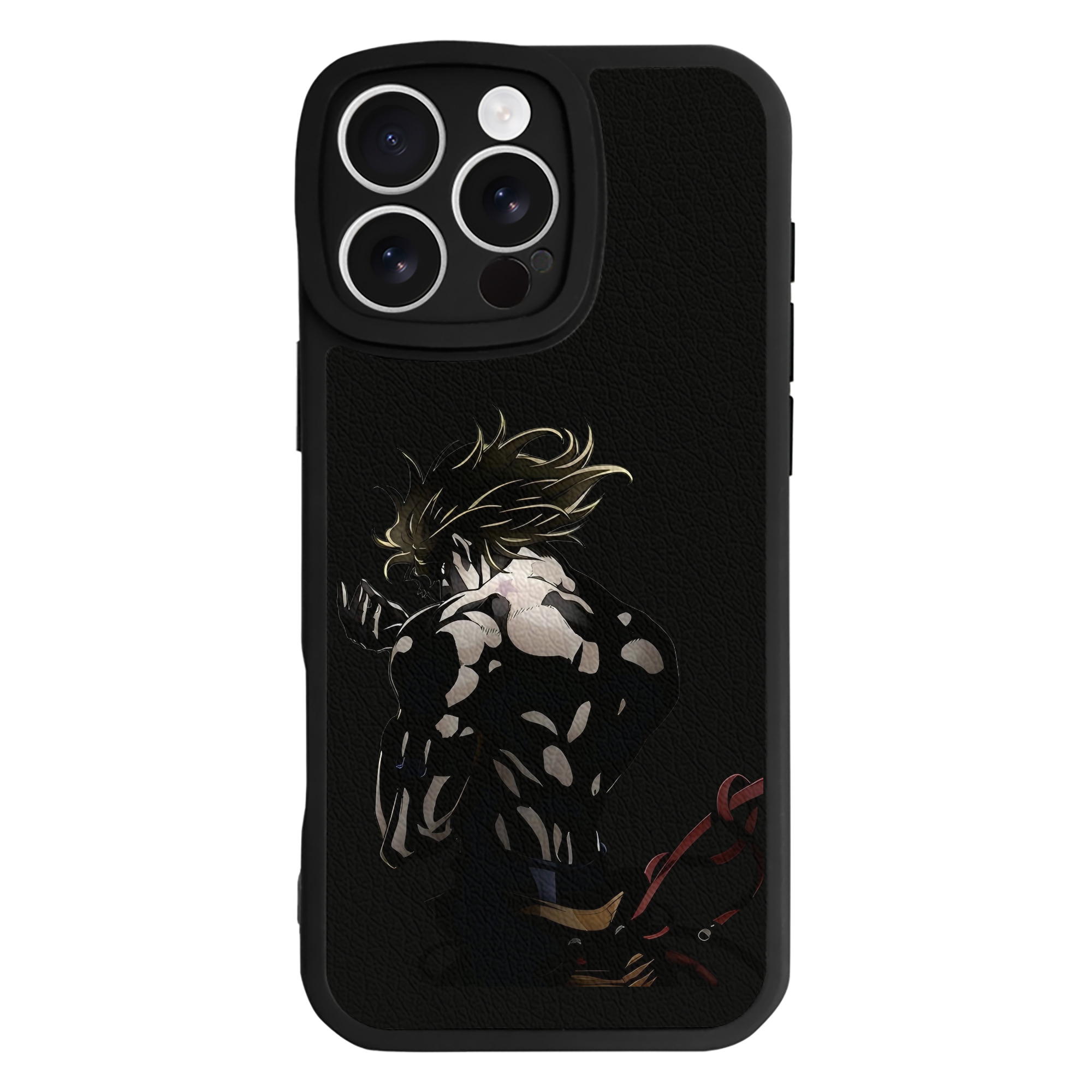 （画像用） ジョジョの奇妙な冒険 ディオ?ブランドー JoJo's Bizarre Adventure Dio Brando 【iPhone 16シリーズ対応】シリコンスマホケース（レザー調） 材質：シリコン